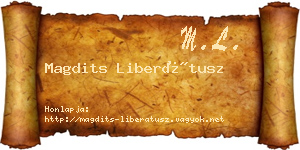 Magdits Liberátusz névjegykártya